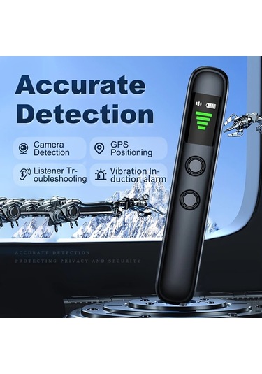 Honeybeeshop Siyah Covert Kameralı Bulucu Anti Spy Rf Sinyal Tarama Cihazı Gps Takip Kablosuz Şarj Taşınabilir