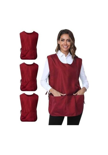 Fastbuy 3 Cepli Unisex Yelek Seti - Kırmızı, Normal Beden Diğer