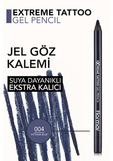 Flormar Extreme Tattoo Akmayan Kajal Göz Kalemi 004 Intense Blue