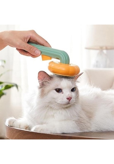 Büro Ev Evcil Hayvanı İçin Yeşil Plastik Çok Amaçlı Kedi Köpek Fırçası