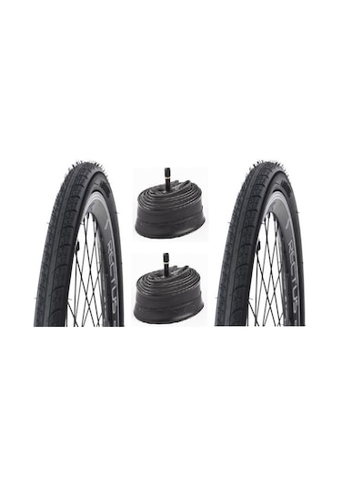 24x1 3-8 Tekerlekli Sandalye Lastik Seti 2 Dış 2 İç