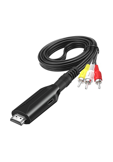 Homyl Video Ses Kablosu Aksesuarı, Projektör Tv Için Pal Ntsc