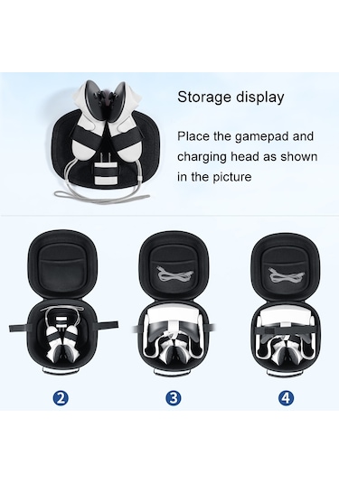 Meta Quest 3s Startrc Oyunları İçin Oxford Kumaş El Saklama Çantası Gri