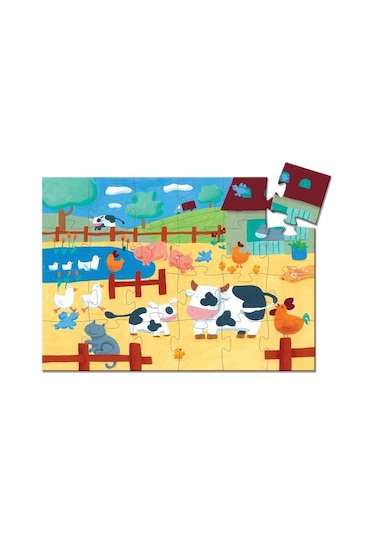 Djeco Dekoratif Puzzle 24 Parça The Cows On The Farm