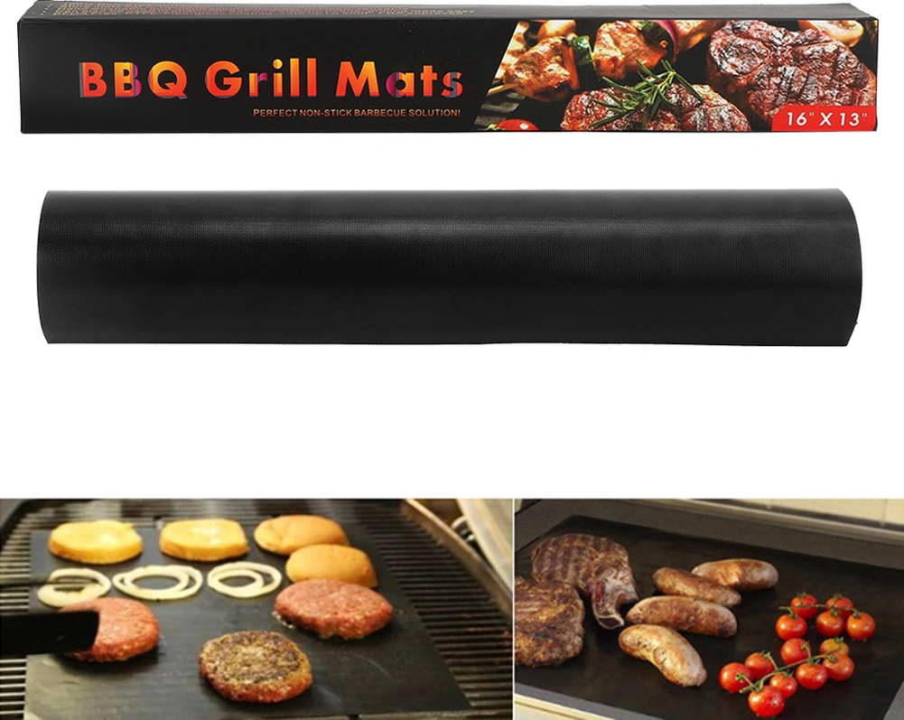 Vkemall 5 Adet 40x33cm Ptfe + Cam Fiber Barbekü Matı - Isıya Dayanıklı, Yeniden Kullanılabilir, Kolay Temizlenir - Gas, Kömür Ve Elektrikli Mangal Uyumlu Diğer