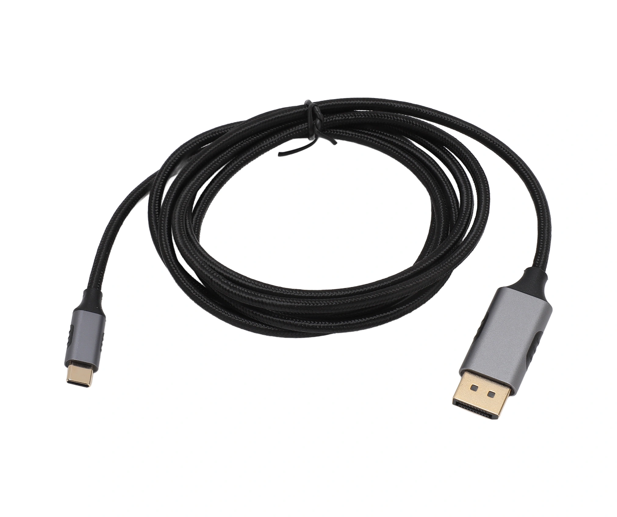 Vkemall Usb-c'den Displayport 1.4'e Kablosu, 8k 60hz Çözünürlük, 1.8m Uzunluk, Nilon Örgü Ve Aluminyum Gövde, Stabl Sinyal, Bilgisayar/projektör/tv Uyumlu