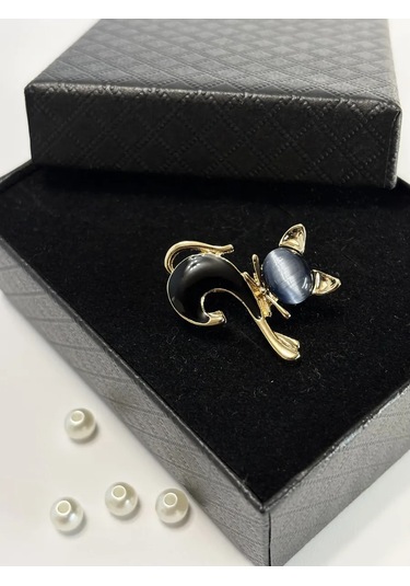 Ollıshop Broş Kedi 259551549 Siyah