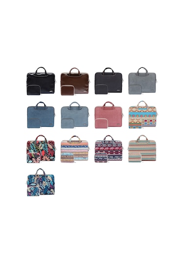 Lisen LS-116 Dizüstü Bigisayar İçin Astarlı Laptop Çantası Siyah 13.3 inch