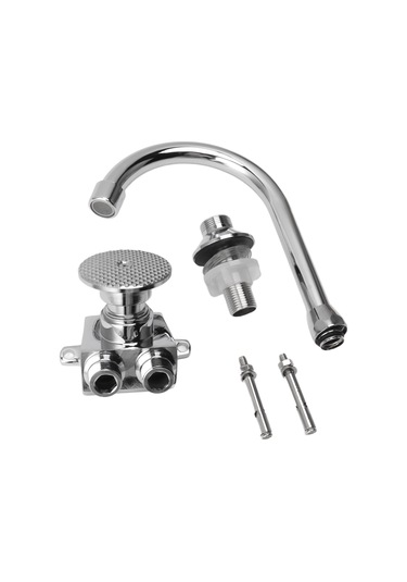 Hangfox Bakır Mutfak Lavabo Ayak Pedalı Kontrol Valfi - Ev Ve Ticari Kullanıma Uygun - Sıcak/soğuk Su Hızlı Akışlı