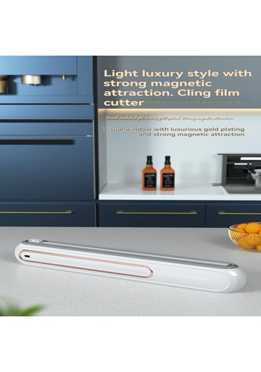 Fortunelane Beyaz Abs Lüx Manyetik Manta Kesici, Ev Kullanıma İki Yönlü Kayar Bıçaklı, Hafif Ve Şık Tasarım, Pratik Özellikli Be Beyaz