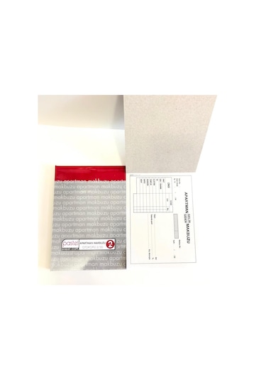 10 Adet Apartman Gelir Gider Makbuzu 2 Nüsha Otokopili 14X19 Cm