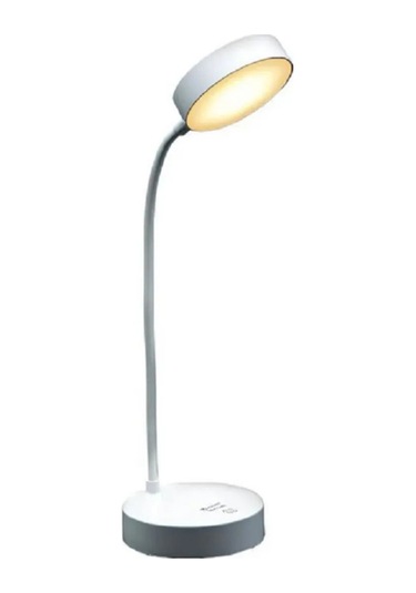 Şarjlı Dokunmatik 3 Kademe 20 Led Çalışma Okuma Işığı Flexible Berlin Masa Lambası Beyaz Beyaz