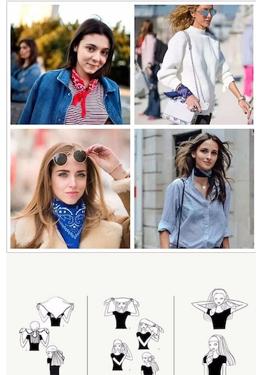 Herşey Nota Çapa Denizci Fular Bandana