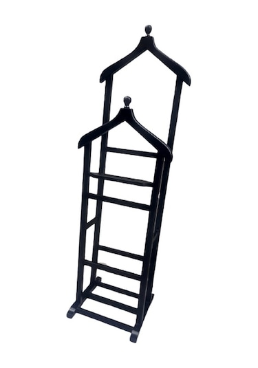 Dilsiz Uşak Ahşap Kayın Torna Iskelet. Parlak Siyah Boya. Çift Te Siyah