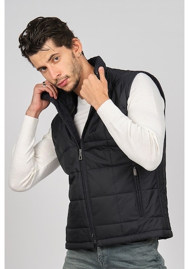 Daynax Erkek Cep Detaylı Yelek 492910 Lacivert Lacivert