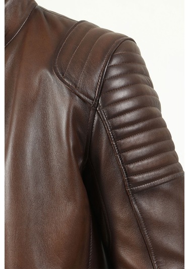 Dericlub E1083 Gerçek Deri Erkek Mont Camel Antik Dericlub E1083 Gerçek Deri Erkek Mont Camel Antik