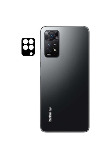 Xiaomi Redmi Note 11 Pro 5G Zore 3D Kamera Camı Koruyucu Siyah