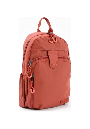 Unisex Sırt Çantası Paraşüt Kumaş Hafif Çok Cepli Yağmur İtici Kumaş 32 22 Cm 571 Collection Kiremit