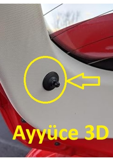 Ayyüce 3d, Ford Focus 2012-2018 Bagaj Pandizot Askıipi Klipsi, 2x