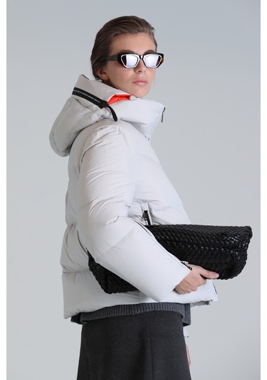 Lufian Shay Kaz Tüyü Kadın Mont Taş Taş 122120026100190 Taş