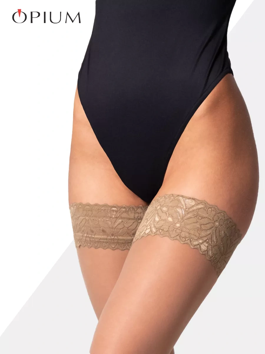 Opıum Silikonlu Dantel Çoraplar 20 Den Bej 202603667 Bej