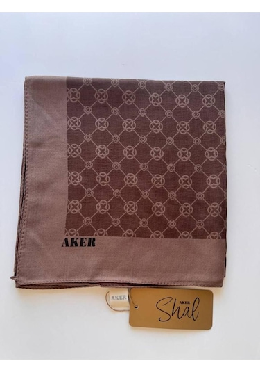 Kahverengi Elegance Monogram Eşarp KAhverengi