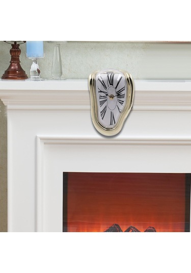 Suntek Magideal Erime Saat Duvar Süsleme Moda Dekoratif Altın Roma Altın