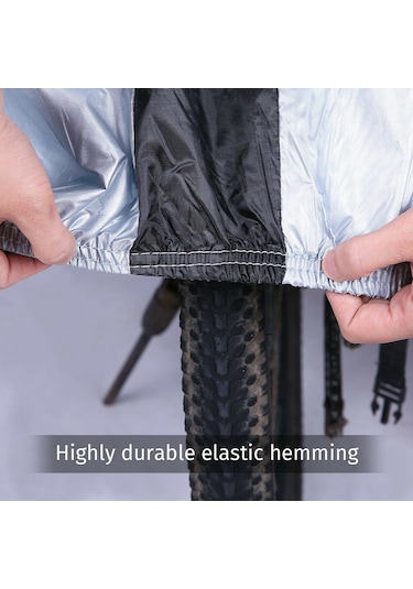 Ranyeek Su Geçirmez Bisiklet Örtüsü - Kilit Delikli, Uv Koruma, 29"e Kadar Uyumlu Kamuflaj Kırmızı