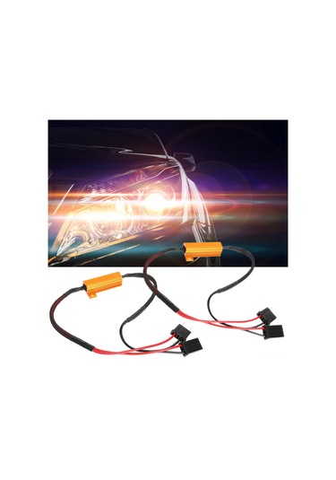 Xiyyadms 2 Adet H7 Led Dekoder - 12v 50w 8ohm, Flas Ve Hata Engelleme, Hızlı Başlangıç, Abs+metal Malzeme, Kolay Kurulum