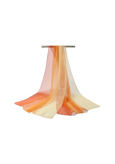 Bigsweety 160x50cm Degrade Şifon Eşarp - Kadın Bahar/sonbahar Atkı Ve Şal Mavi