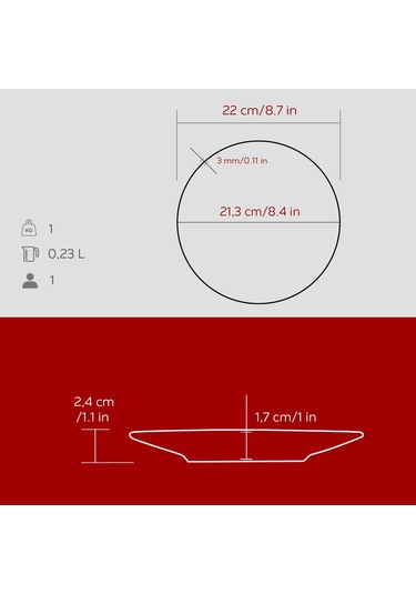 Lava Döküm Yuvarlak Servis Tabağı Çap Ø 21cm.-bordo Bordo