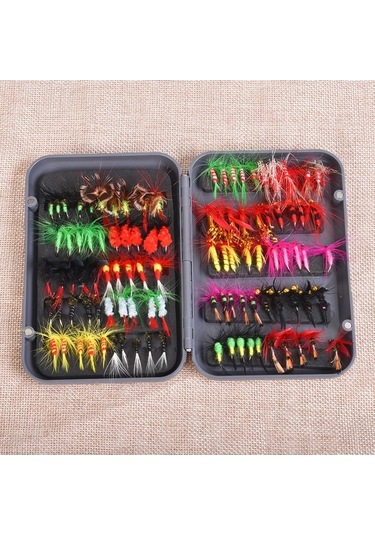 Novahub Çeşitli Renklerde Olta Sineği Seti 20/100 Adet - Taşıma Kutusu Dahil