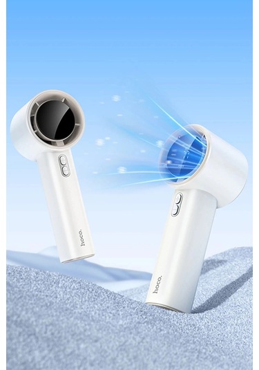 Taşınılabilir Şarjlı Mini El Fanı 7 Saat Turbo Üfleme Dijital Lcd Ekran 100 Kademe Ayarlı Masaüstü F