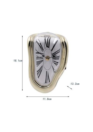 Suntek Magideal Erime Saat Duvar Süsleme Moda Dekoratif Altın Roma Altın