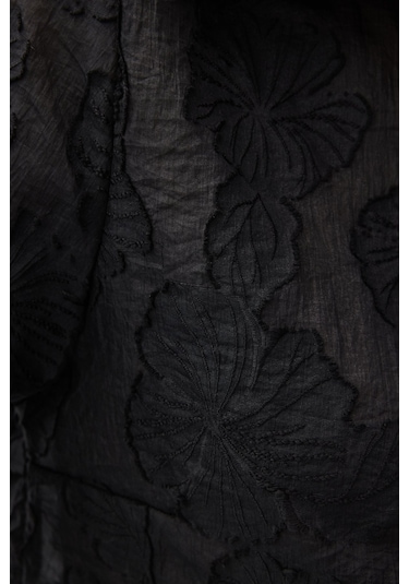 Sateen Belica Gömlek - Siyah-137146 Siyah