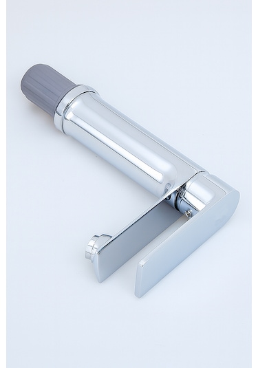 Lüks Krom Sabit Aç Kapa Kısa Lavabo Bataryası Su Tasarruflu, Dayanıklı, Modern Tasarım Krom