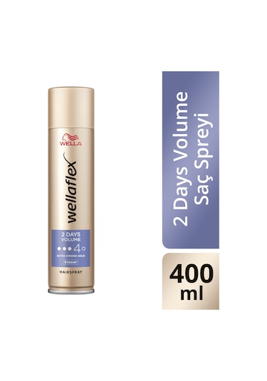 Wellaflex 2 Days Volume 2 Gün Boyunca Hacim Veren Saç Spreyi Extra Strong Hold  400 ML - 4/5 Hold