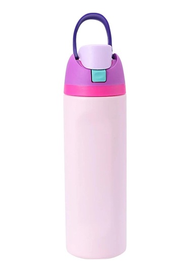 Skycity 24oz Renkli Paslanmaz Çelik Termos Bardak, Sürekli Isı Saklama, Kol Kolu Ve Pipetli, Spor Ve Günlük Kullanım, Anti Kayma Taban Diğer