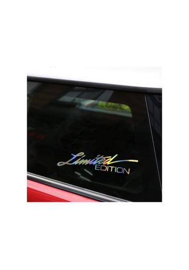 Limited Edition Renkli Renk Araba Sticker Kelebek Cam