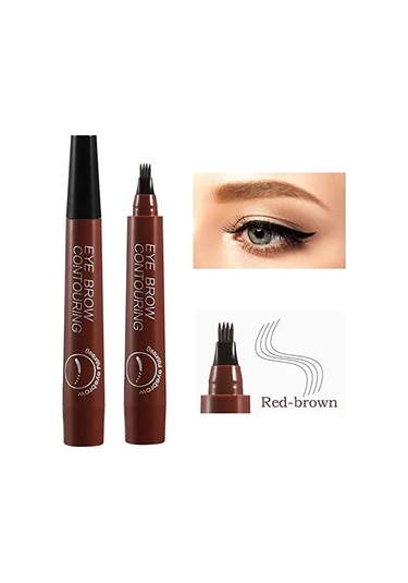 5 Renk Microblading Kaş Kalemi Su Geçirmez Sıvı Kaş Kalemi Uzun Ömürlü Kaş 05 0