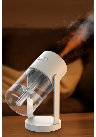 Volkanik Ultrasonik Hava Nemlendirici Led Işıklı Buhar Makinası Araç - Ev Aroma Difüzörü 280ml