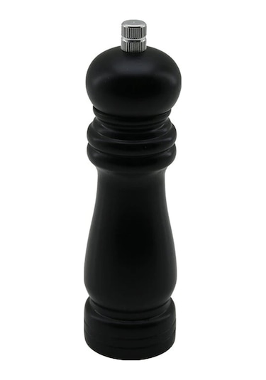 Siyah Ahşap Küçük Çap: 4.5cm - Uzunluk: 15.5cm Tuz - Baharat Öğütücü 5365 Çok Renkli