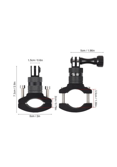 Didadodo 360 Dönebilir Bisiklet Kamera Tutucu - Sjcam, Akaso, Djı, Gopro Uyumlu, Motosiklet Dahil