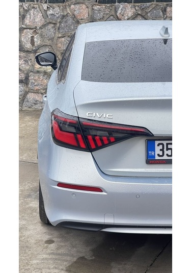 2022+ Cıvıc Modern Lıne Led Stop - Kırmızı/smoke