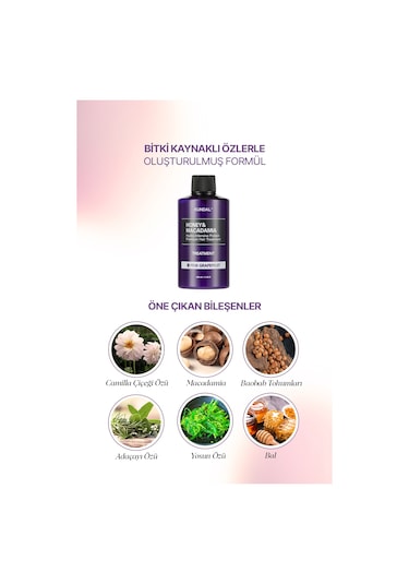 Yoğun Nemlendirici Ve Besleyici Saç Kremi Kundal Honey & Macadamia Protein Treatment Pink Grapefruit