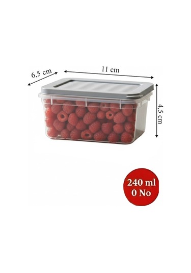 240 Ml Multi Saklama Kabı Difrize Uygun 24 Adet No:0 Şeffaf