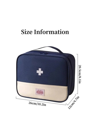 Hightower Mavi Taşınabilir Seyahat Çantası Kampçılık Acil Durum İlk Yardım Çantası