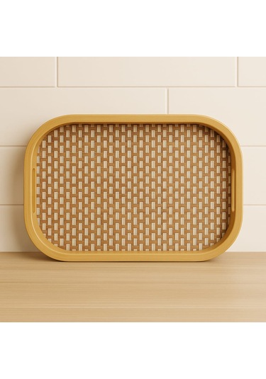 Dekorasyaa Bambu Dikdörtgen Tepsi 33cm X 22cm X 5cm Bambu