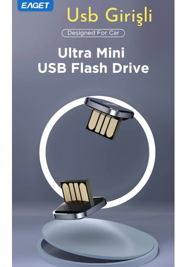 Eaget 32gb.minik Usb Flash Bellek Metal Şık Araç İçin Mükemmel
