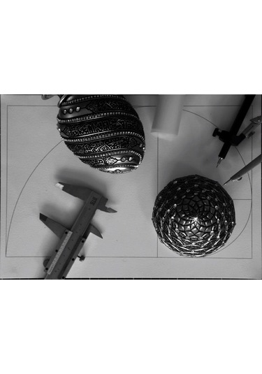 Yumurta Ayet-El Kürsi Kristal Taşlı Dini Obje Biblo Büyük Sarı